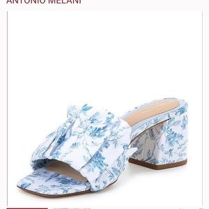 ANTONIO MELANI Blue Floral Sandals